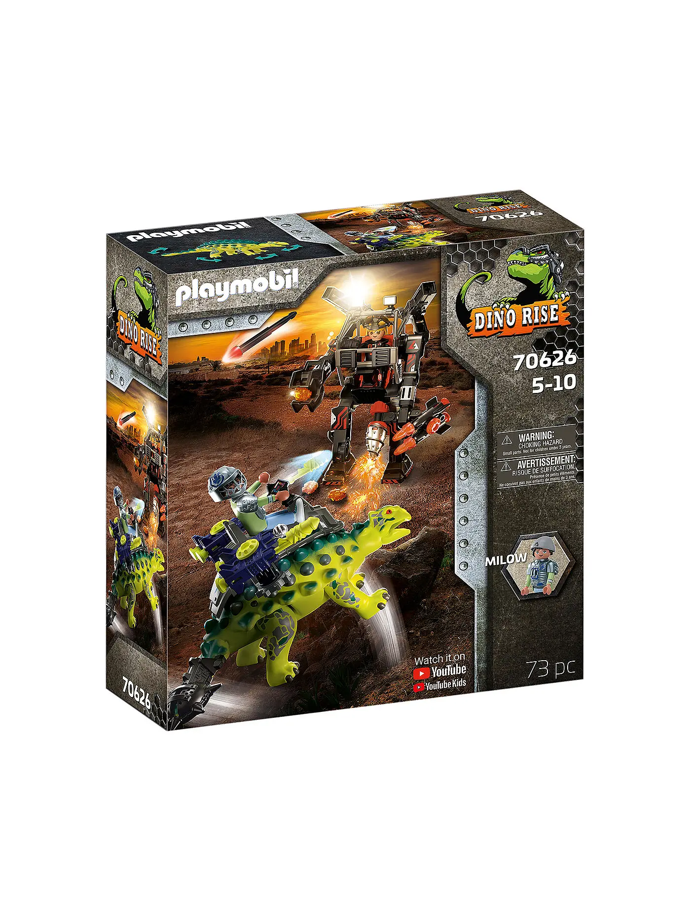 PLAYMOBIL | Dino Rise - Saichania: Abwehr des Kampfläufers 70626 | 